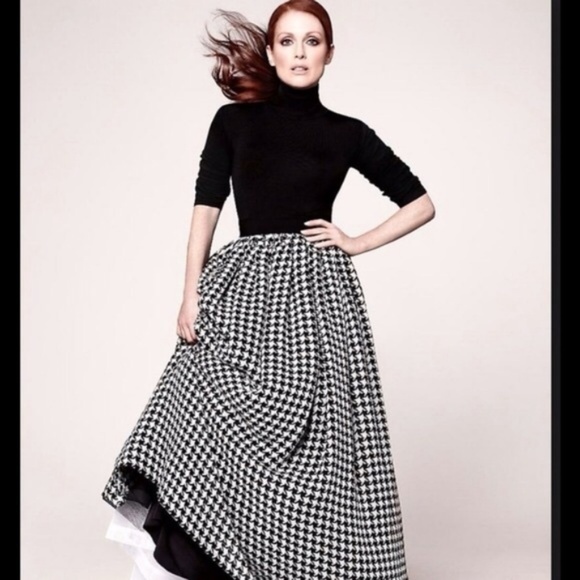 Talbots Dresses & Skirts - Talbots Houndstooth Hostess Maxi Chiffon Tulle